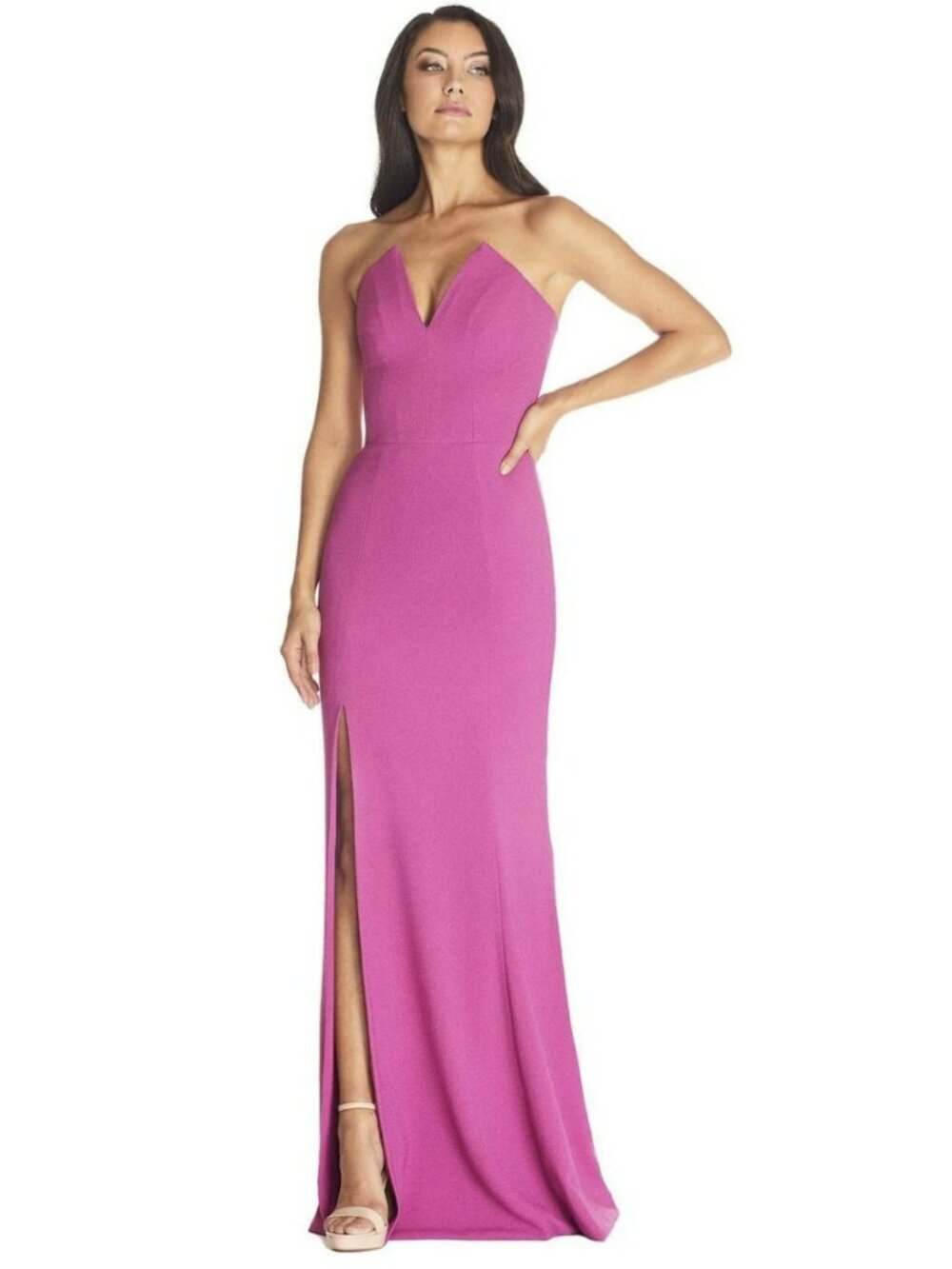 Dress the Population Fernanda Gown Strapless Maxi Dress Small NWT